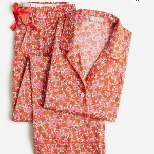 J. Crew Long-Sleeve Cotton Poplin Pajama Set